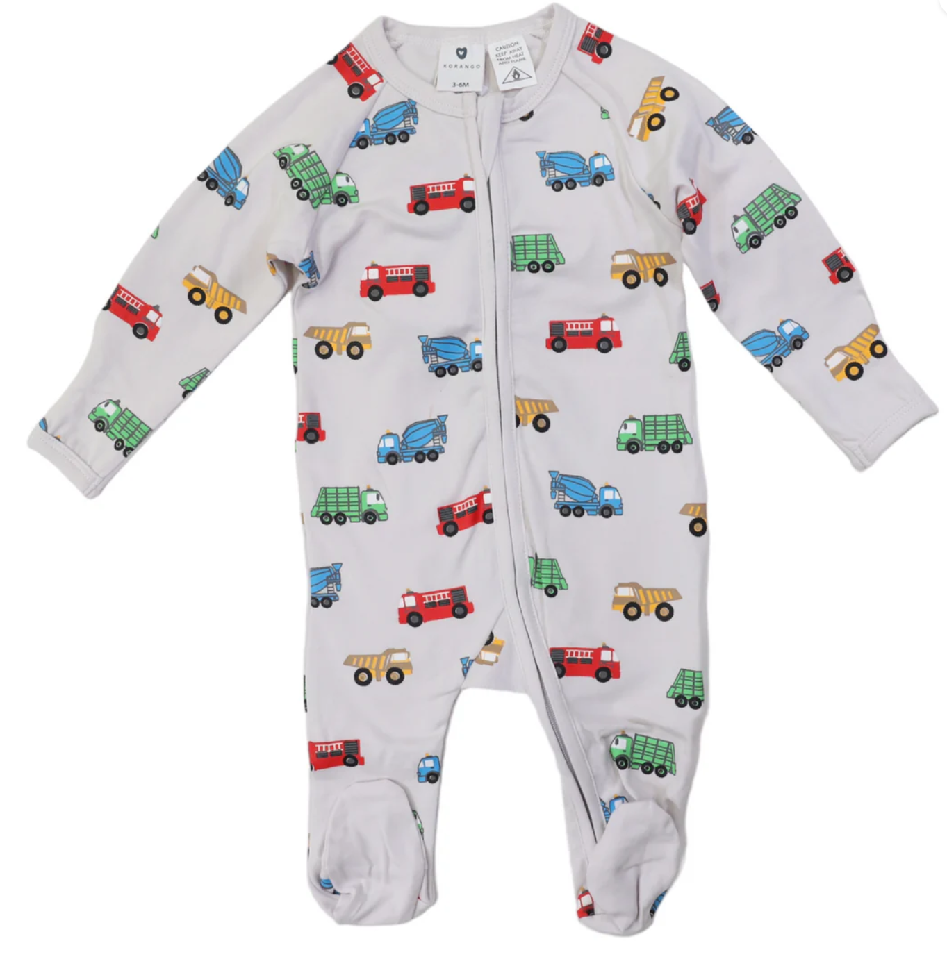 Korango - Truck Double Zip Onesie - Cotmakers