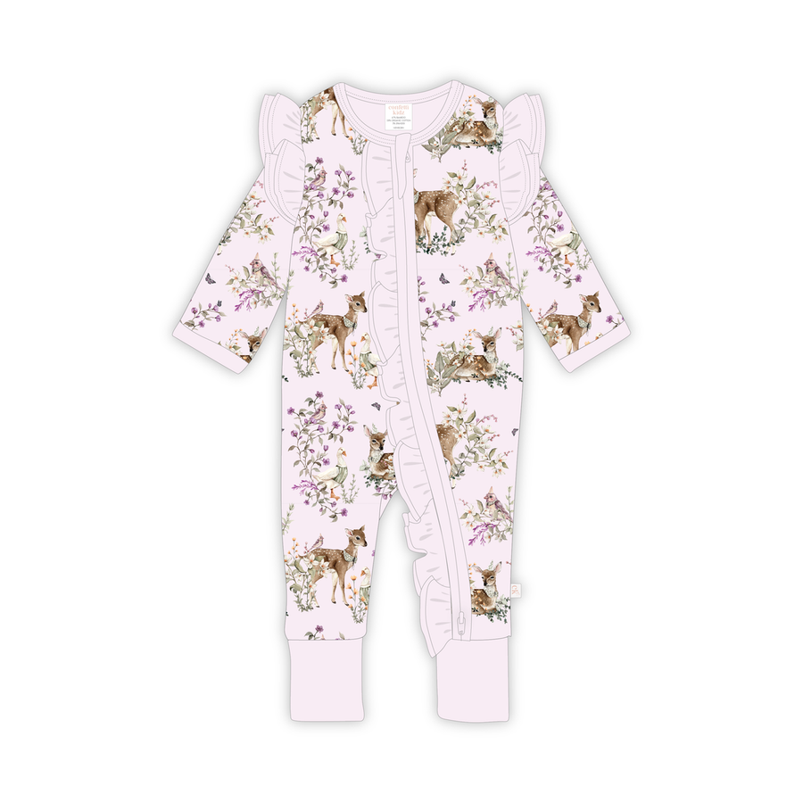 Enchanted Gardens Bamboo Zipsuit - Confetti Kidz