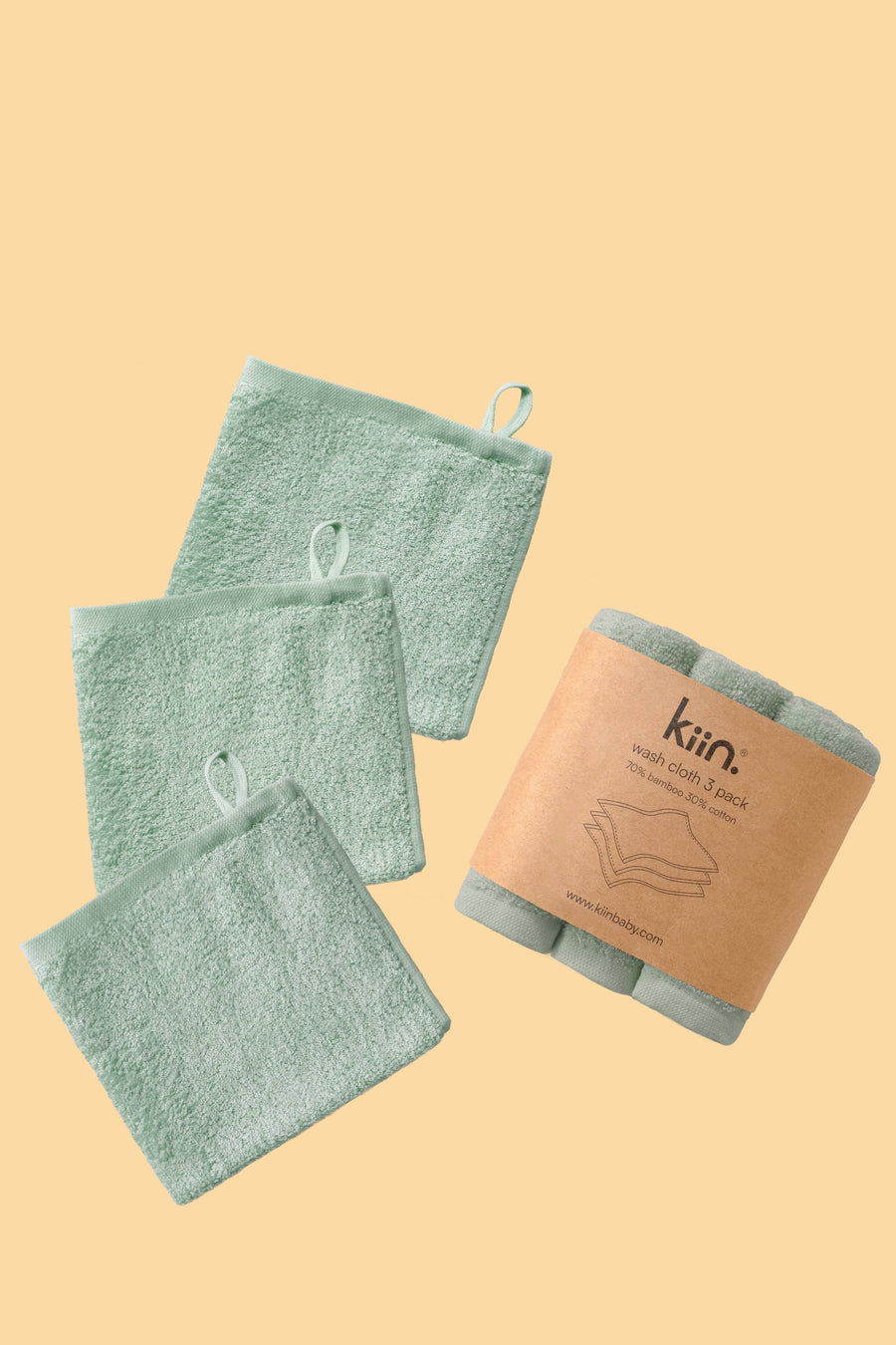 Kiin Wash Cloths 3 Pack