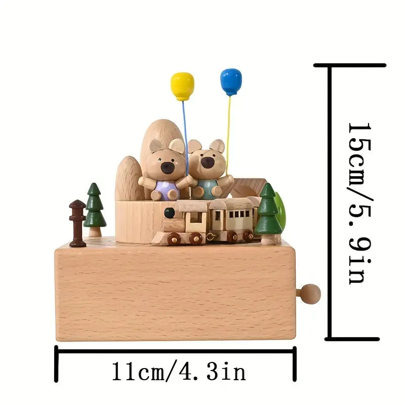 Music box - Rotating Bears and Train