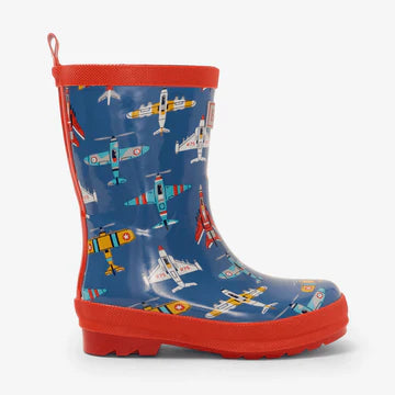 Classic Kids Rain Boot-Flying Aircraft’s