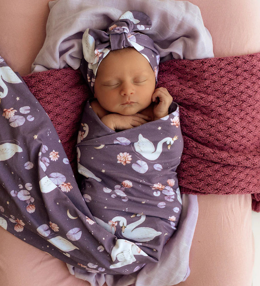 Snuggle Hunny Organic Jersey Wrap & Topknot Set