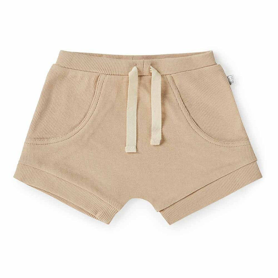 Pebble Organic Shorts: 6-12 Months (0)