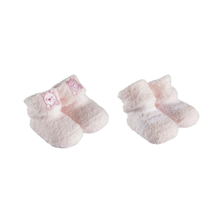 Playette - Chenille Bootie Sock 2 Pack Various Colours