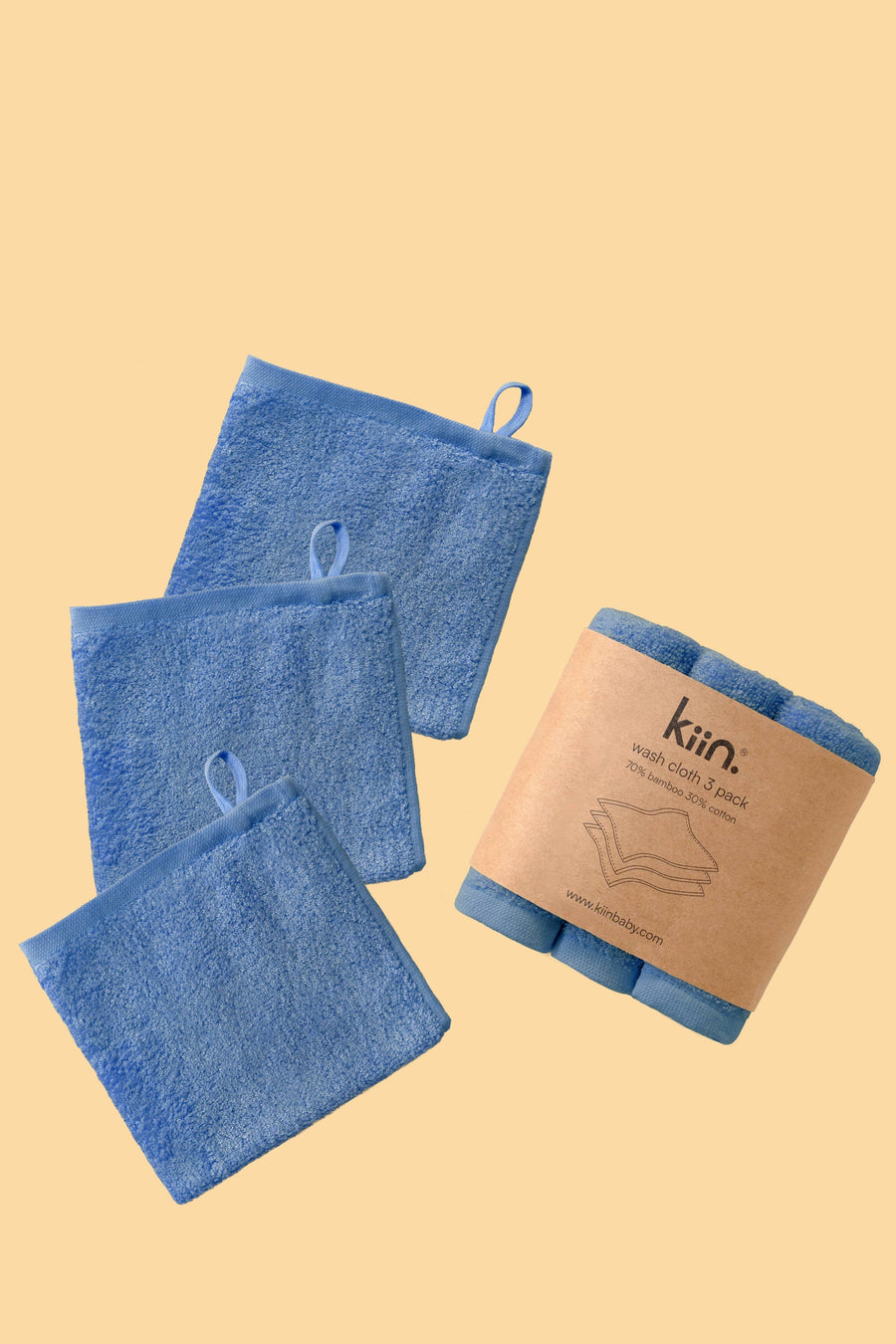 Kiin Wash Cloths 3 Pack