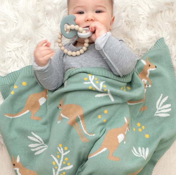Living Textiles - Australiana Baby Blanket