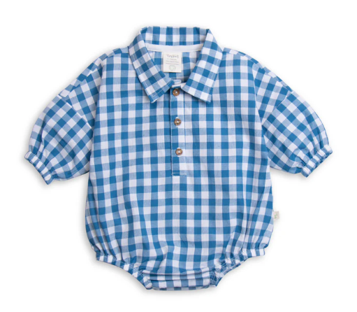 Tiny Twig - Body Suit Polo Gingham