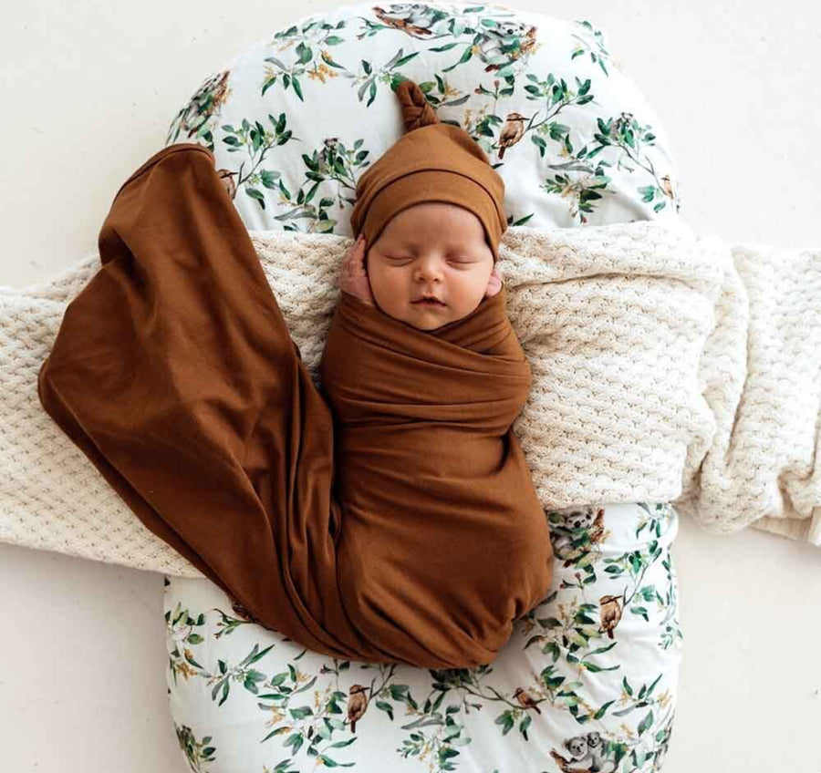 Snuggle Hunny Organic Jersey Wrap & Beanie Set