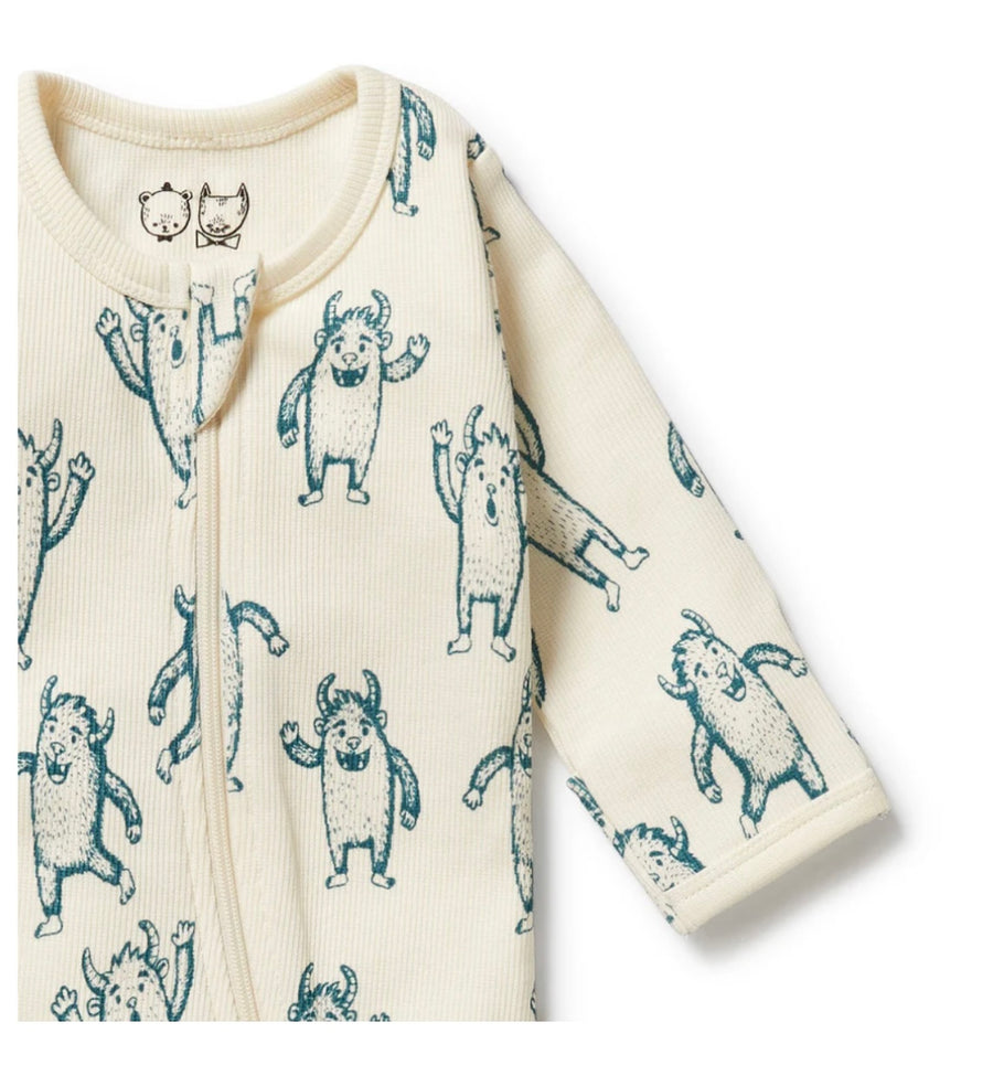 Wilson and Frenchy - Yeti Organic Zipsuit with Feet