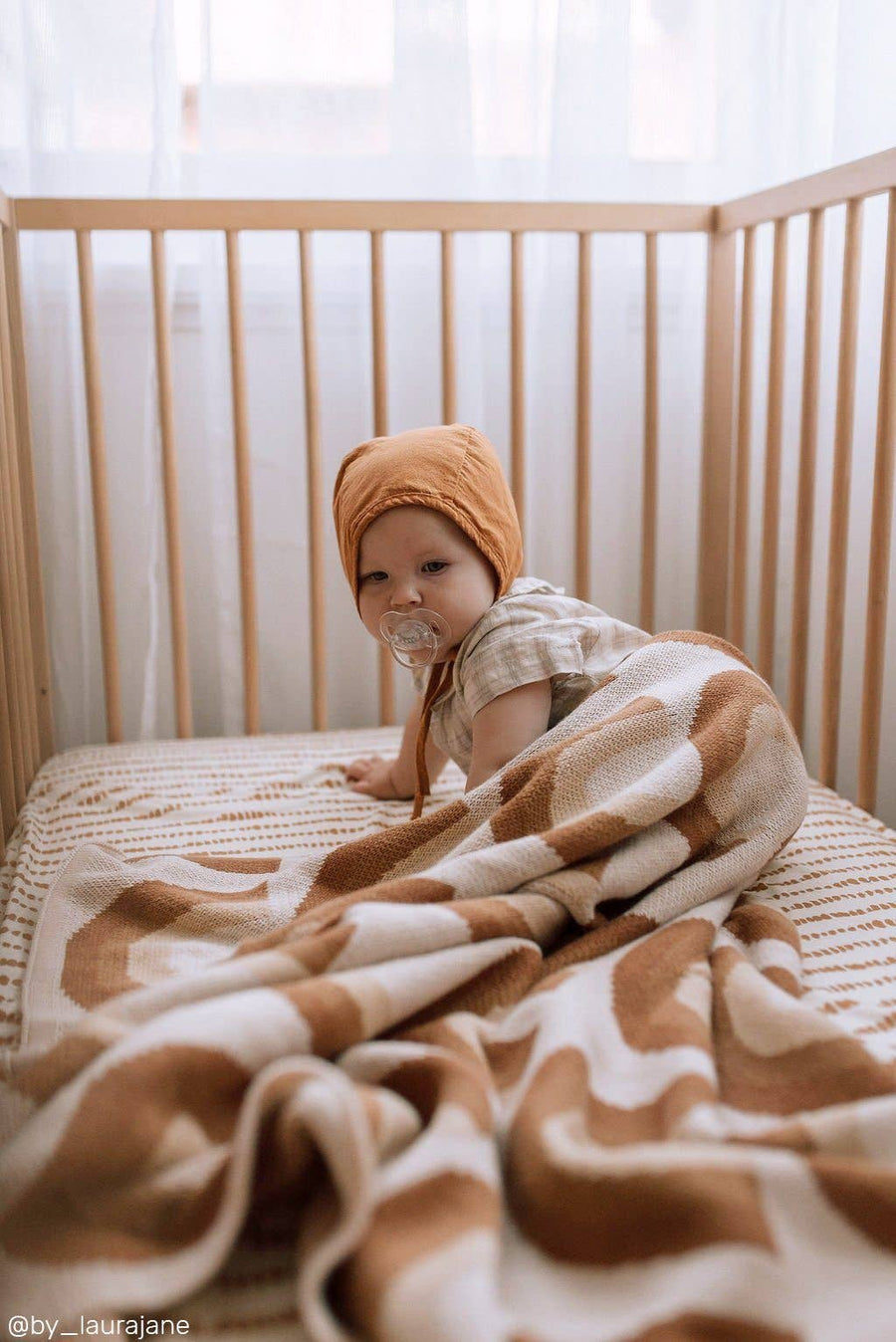 Kiin Organic Cotton Knitted Blanket