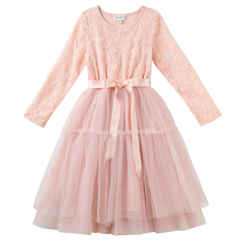 Designer Kidz -  Tea Rose Lace Tutu