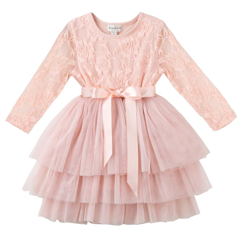 Designer Kidz -  Tea Rose Lace Tutu