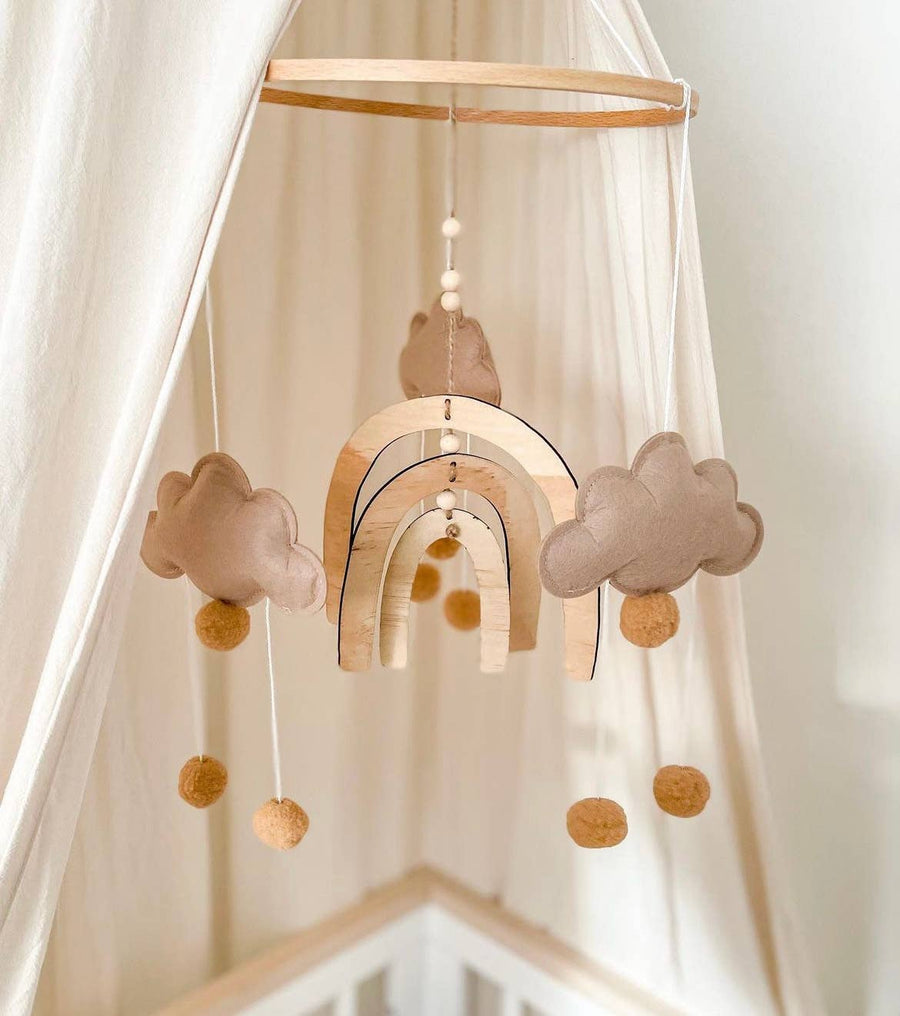 Boho Rainbow Nursery Mobile