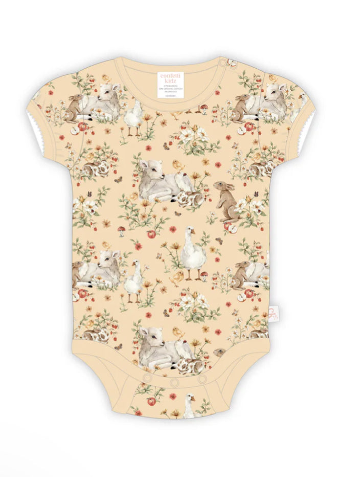 In The Meadows Bamboo Bodysuit - Confetti Kidz