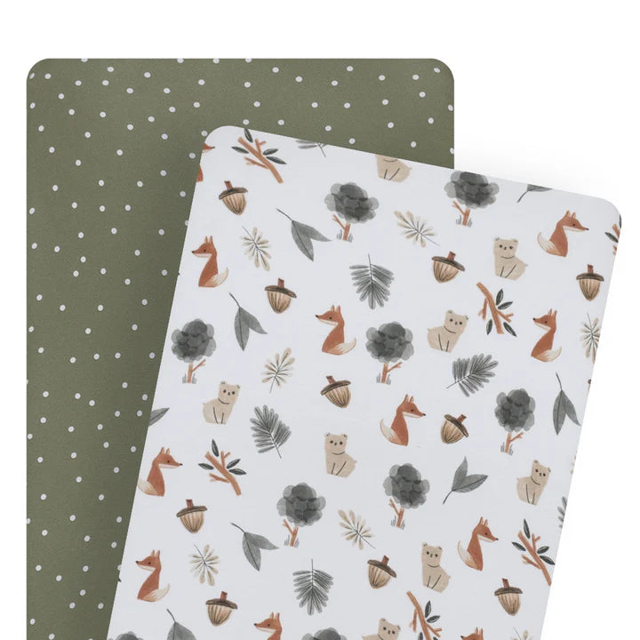Living Textiles Bedside Bassinet Fitted Sheet 2PK