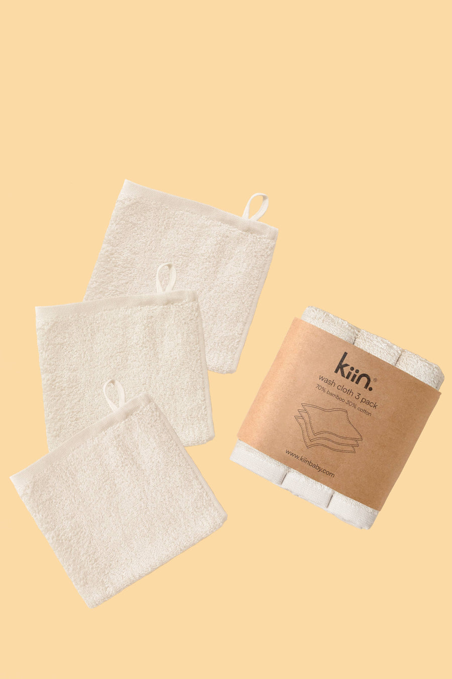 Kiin Wash Cloths 3 Pack