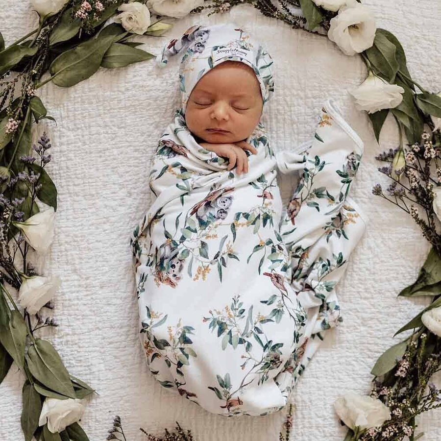 Snuggle Hunny Organic Jersey Wrap & Beanie Set