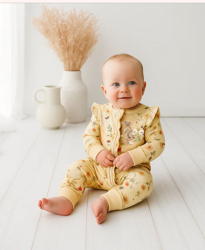 In the Meadow Bamboo Zipsuit - Confetti Kidz