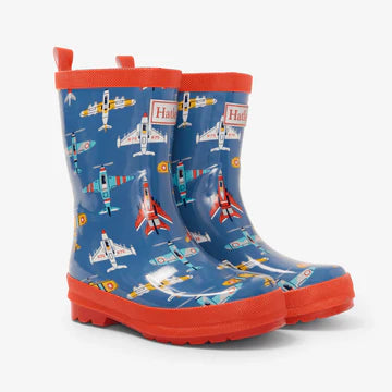 Classic Kids Rain Boot-Flying Aircraft’s