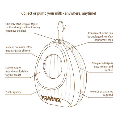 Shell Wearable Silicone Breast Pumps