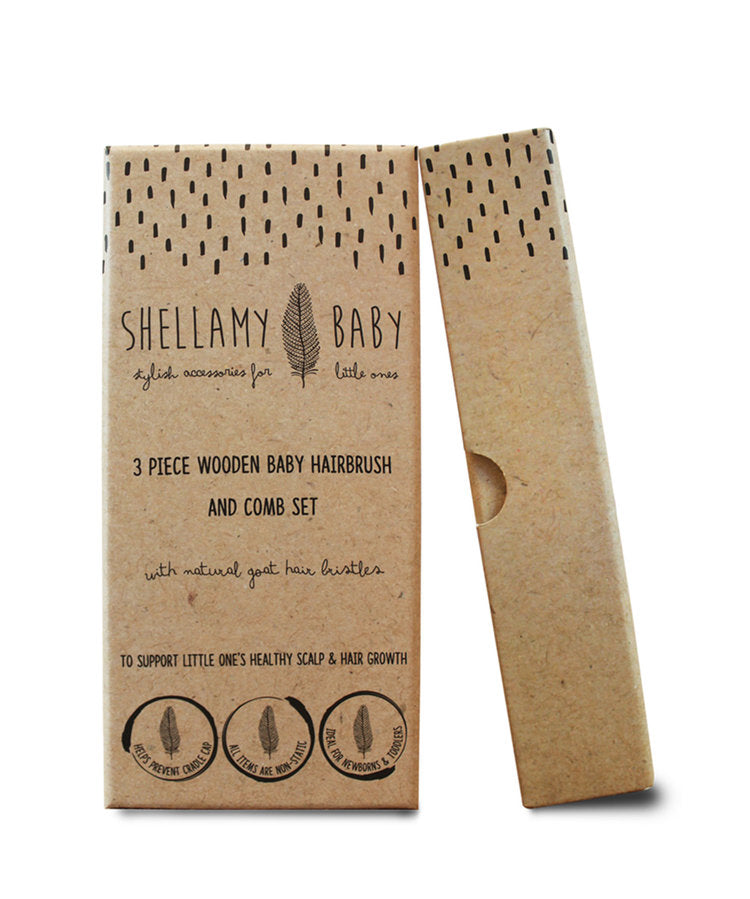 Shellamy Baby Hair Brush and Comb Set