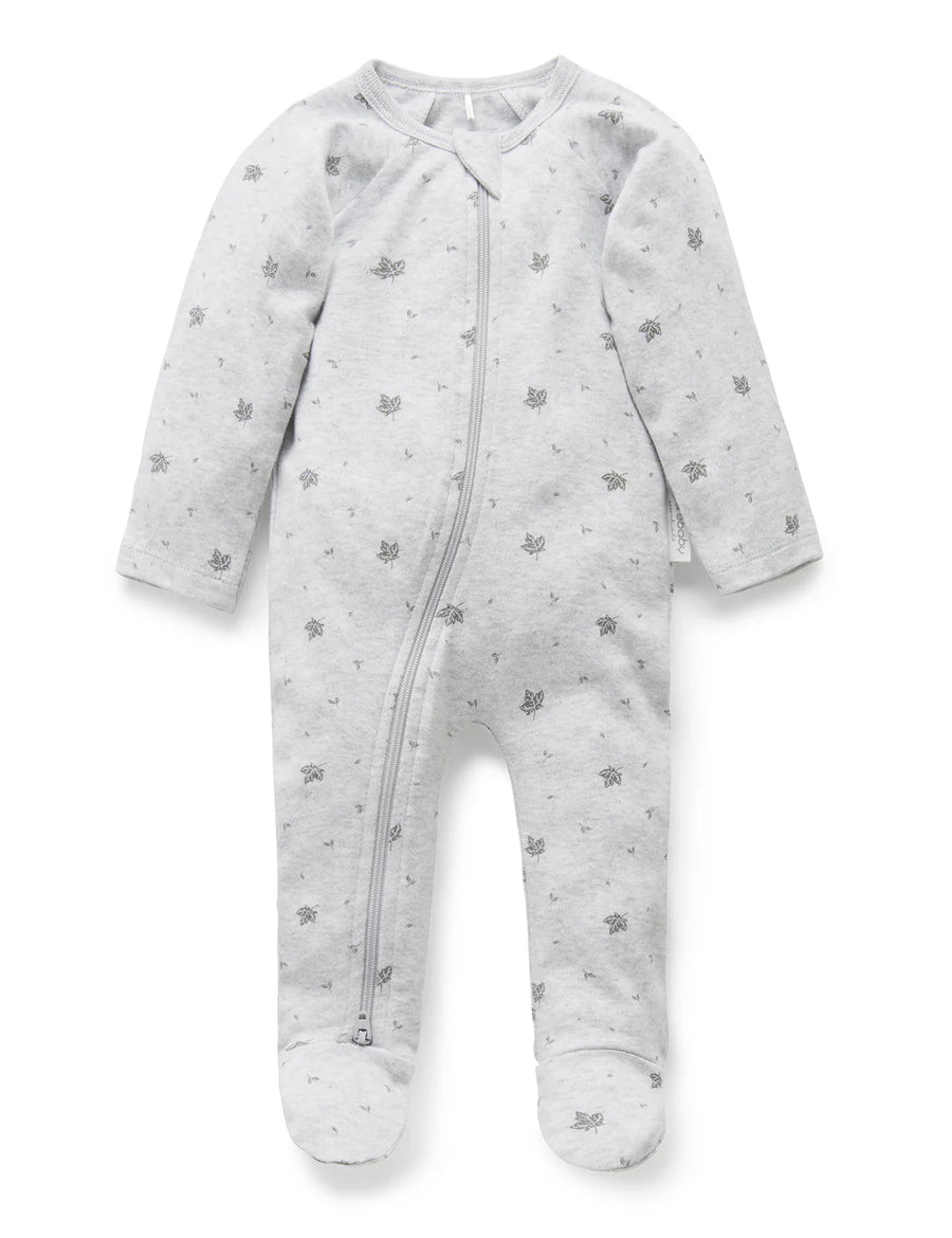 Purebaby Premmie Zip Growsuit