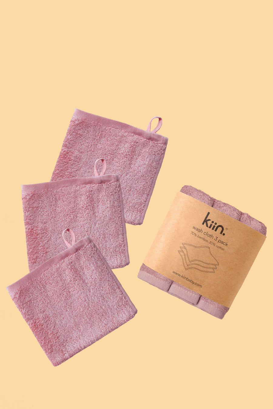 Kiin Wash Cloths 3 Pack