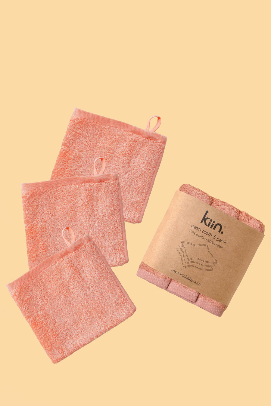 Kiin Wash Cloths 3 Pack