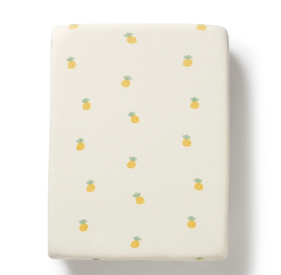 Wilson and Frenchy Piney Pals Organic Bassinet Sheet