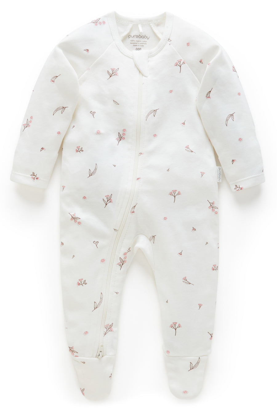 Purebaby Premmie Zip Growsuit