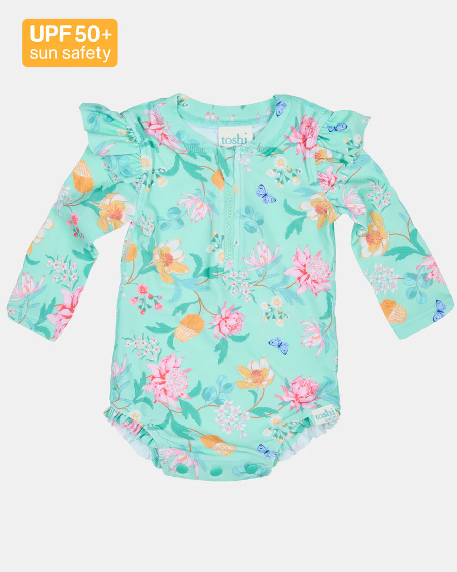 Swim Onesie L/S Ripple