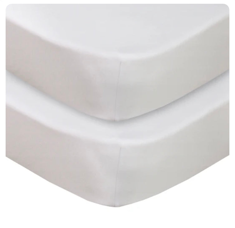 Living Textiles Cot Fitted Sheet 2PK