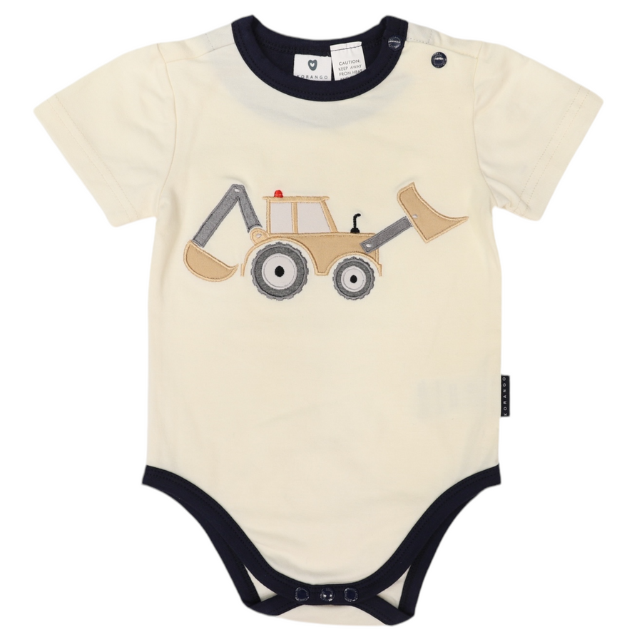 Korango - Digger appliqued bodysuit