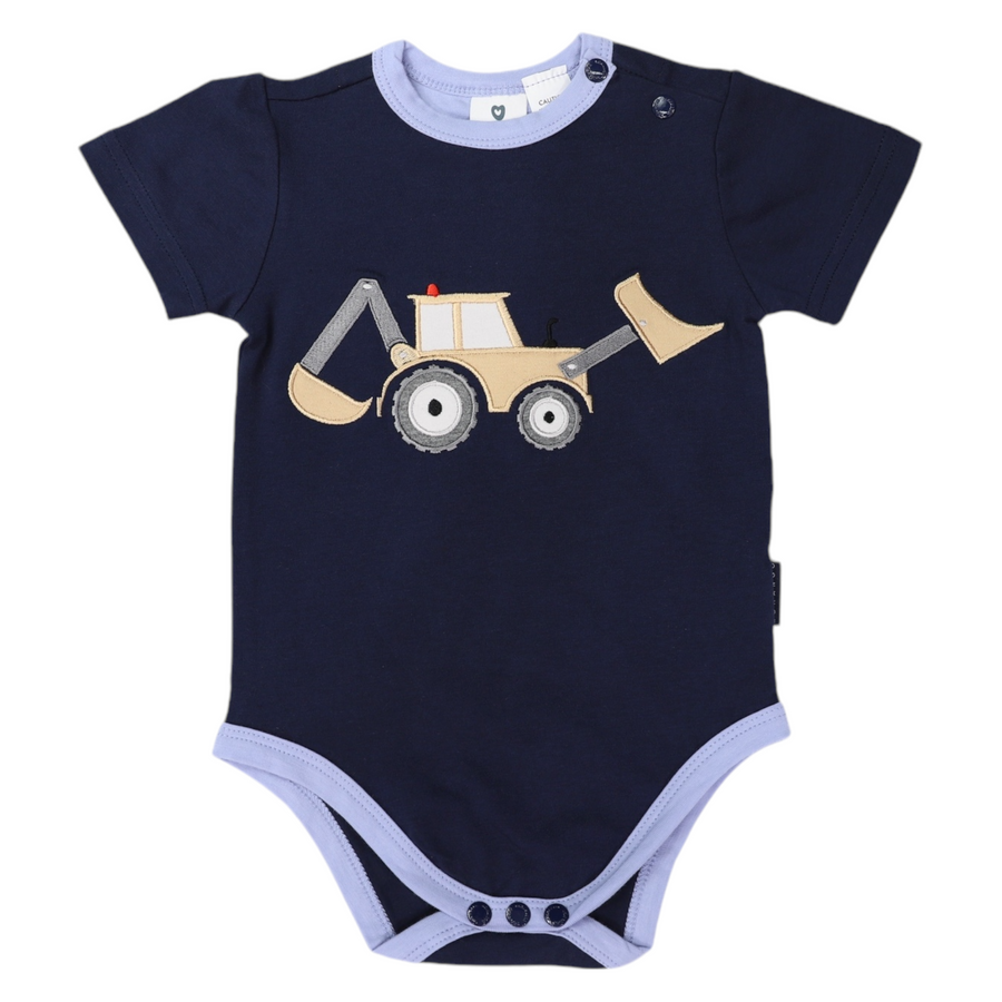 Korango - Digger appliqued bodysuit