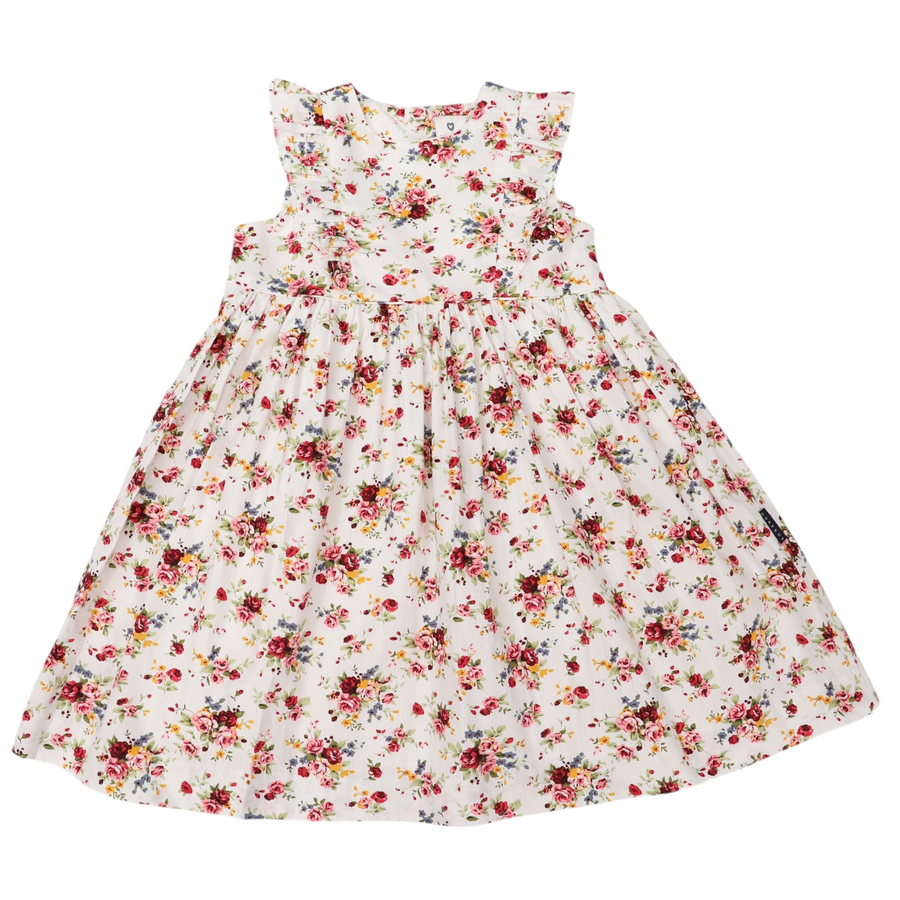 Korango - Floral Dress with Frill