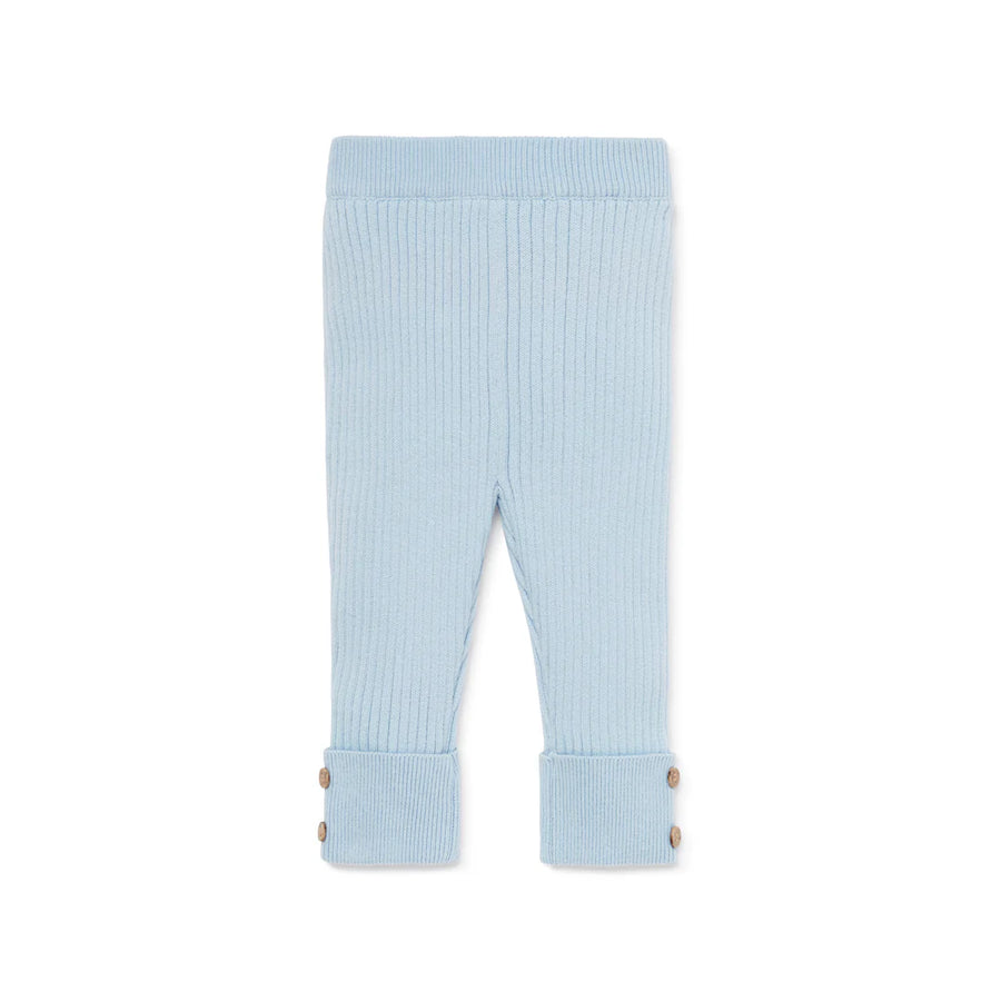 Aster and Oak - Pale Blue Knit Rib Legging