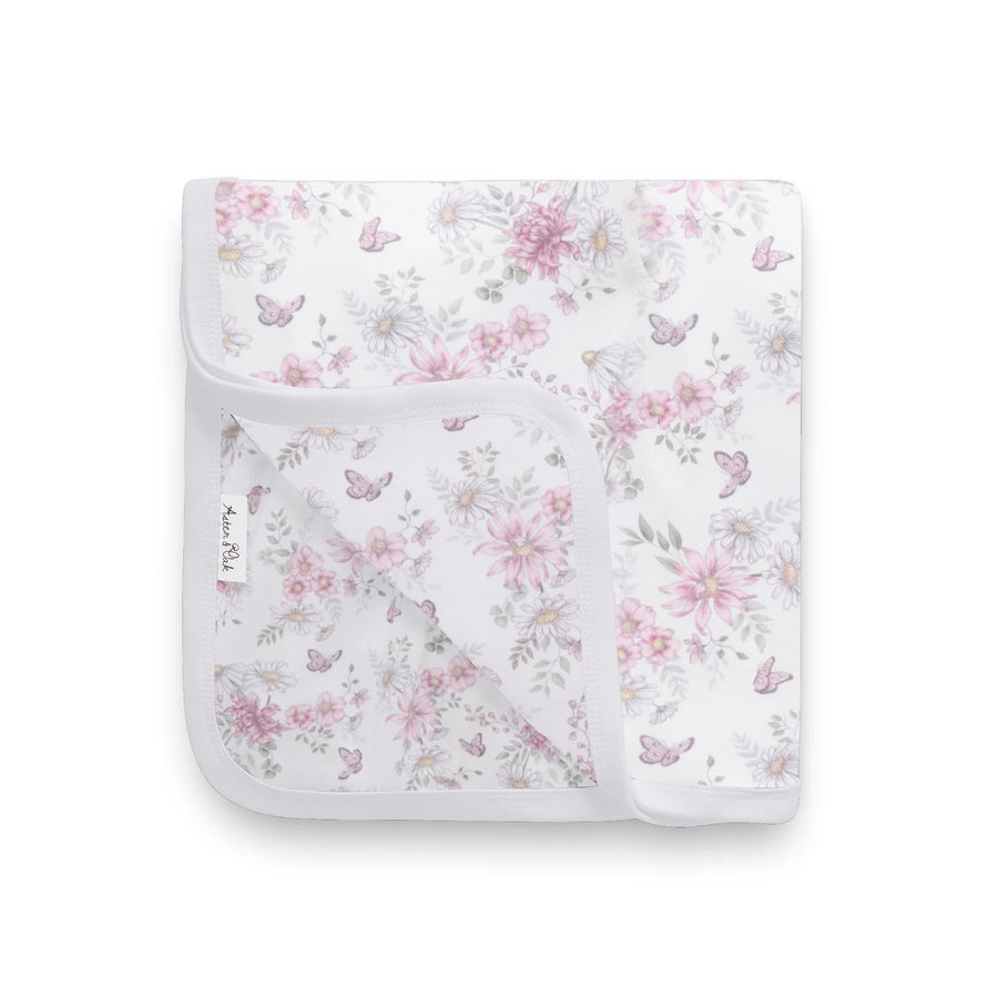 Aster and Oak Daisy Floral Jersey Wrap