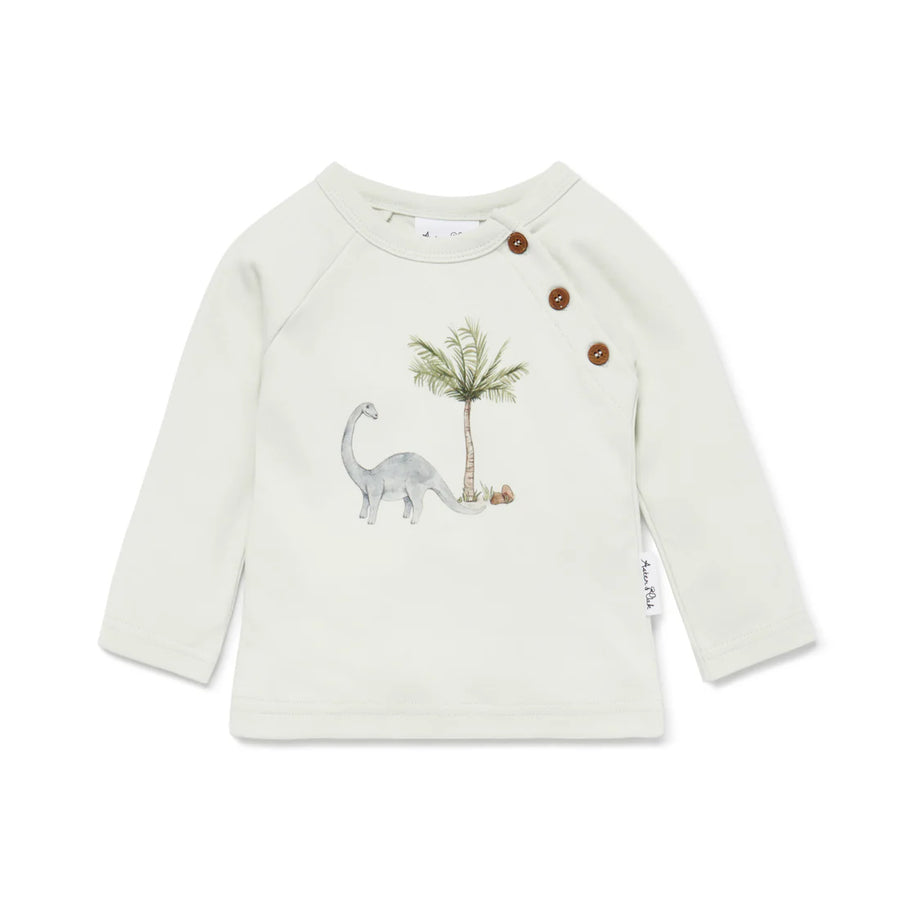 Aster and Oak - Dinosaur Print Top