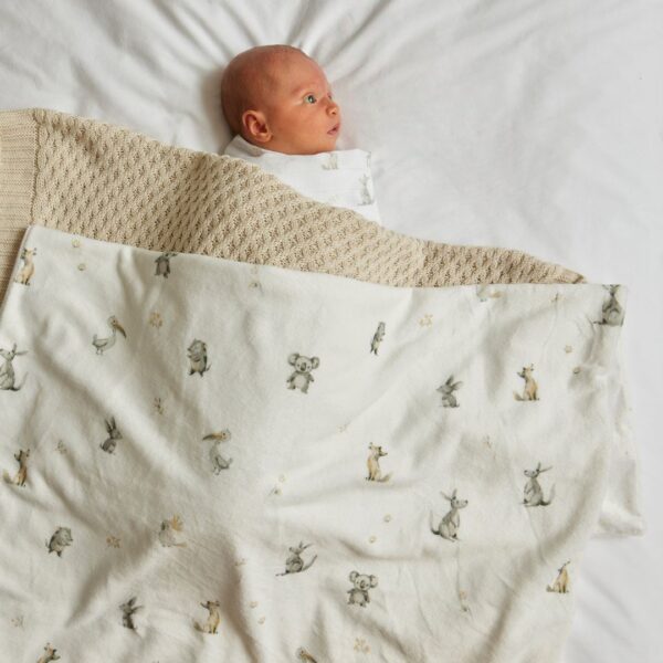 Little Aussie Critters Soft Fleece Blanket - Jiggle and Giggle