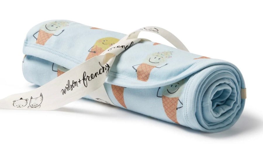 Wilson and Frenchy Frosty Friends Organic Bunny Rug