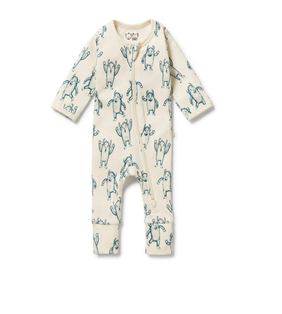 Wilson and Frenchy - Yeti Organic Zipsuit with Feet