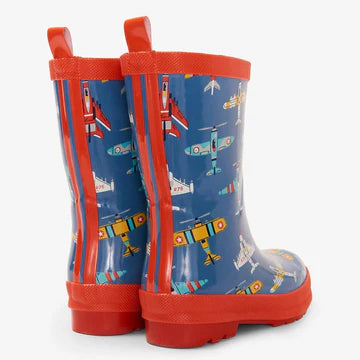 Classic Kids Rain Boot-Flying Aircraft’s