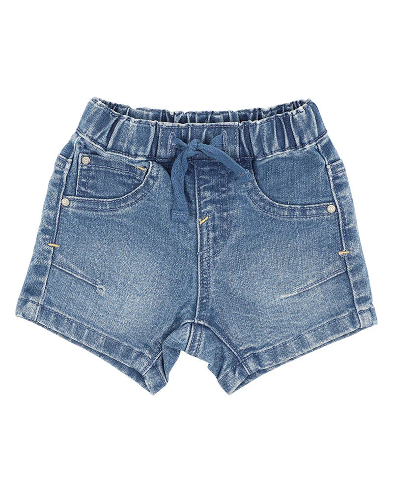 Bebe - Boys Knit Denim Shorts S3-5yrs