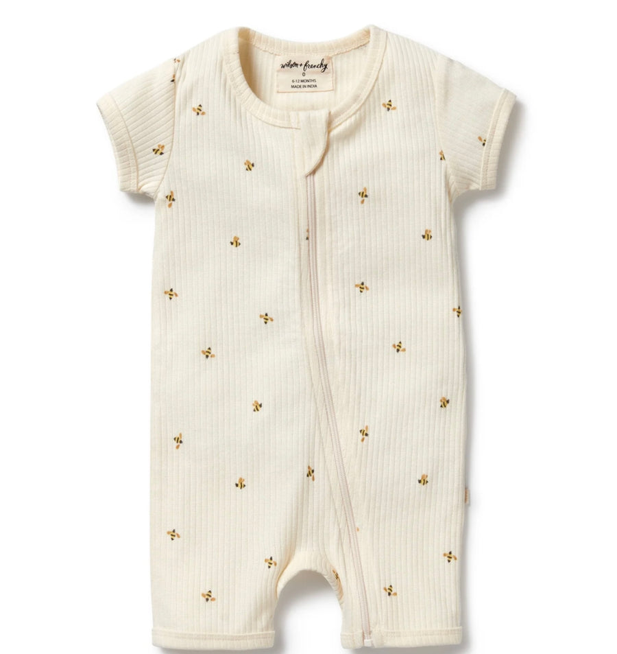 Wilson and Frenchy - Bee Mine Organic Boyleg Zipsuit