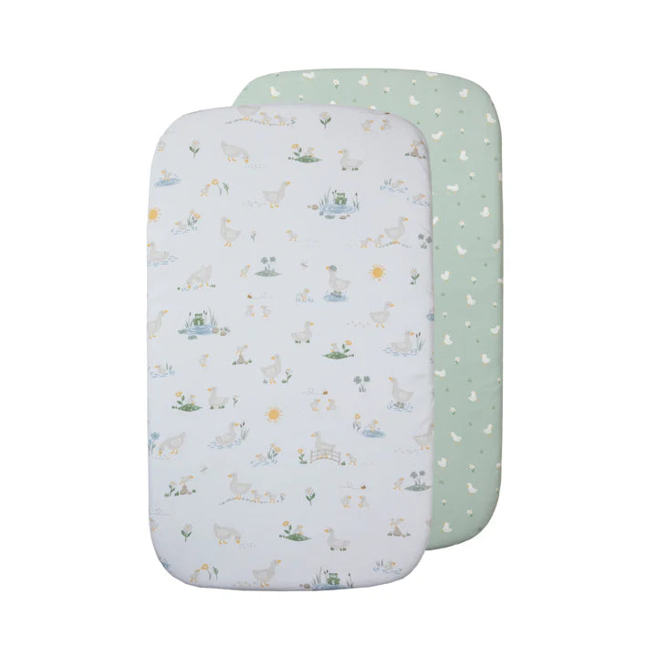 Living Textiles Bedside Bassinet Fitted Sheet 2PK