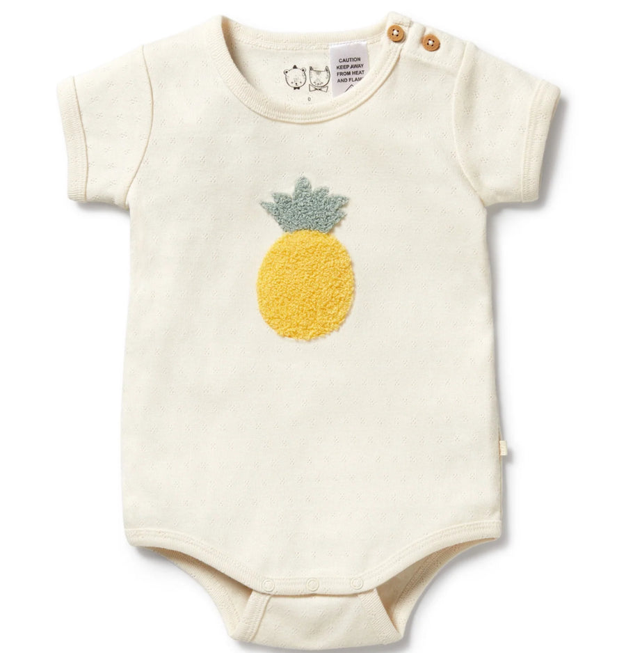 Wilson and Frenchy - Piney Pals Organic Pointelle Bodysuit