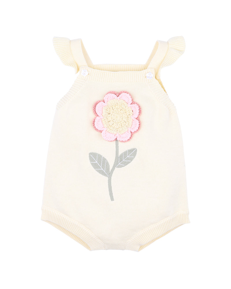 Fox and Finch - Palm Code Crochet Flower Knitted Bodysuit