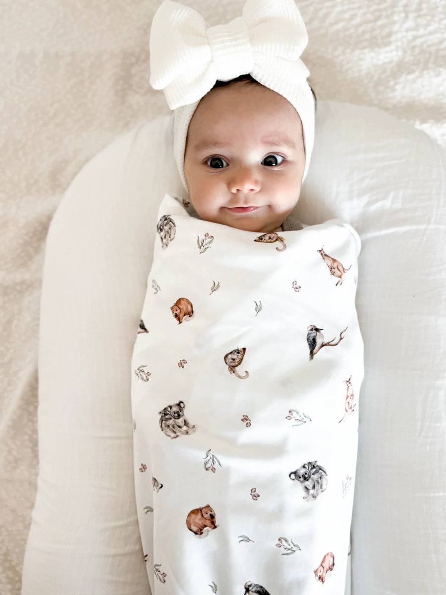 Aster and Oak Native Animals Jersey Wrap