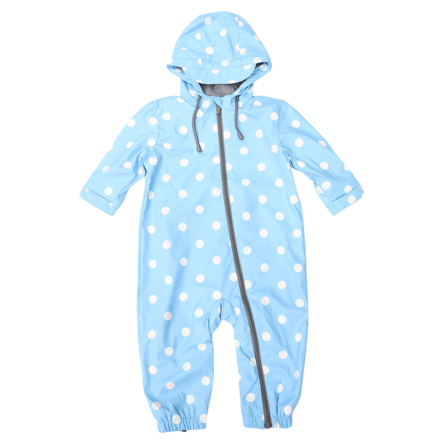 Korango Blue Colour change Polkadot Rain Suit
