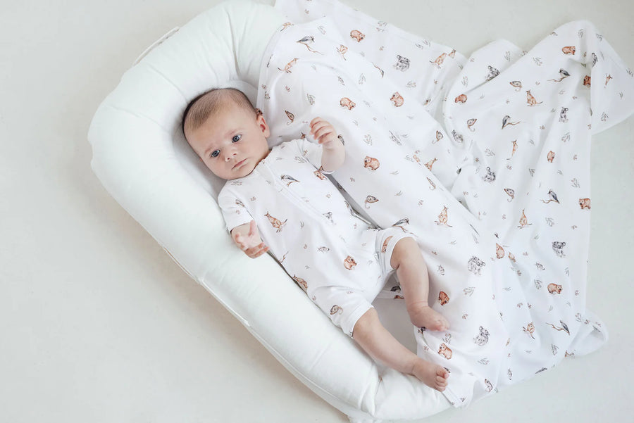 Aster and Oak Native Animals Jersey Wrap